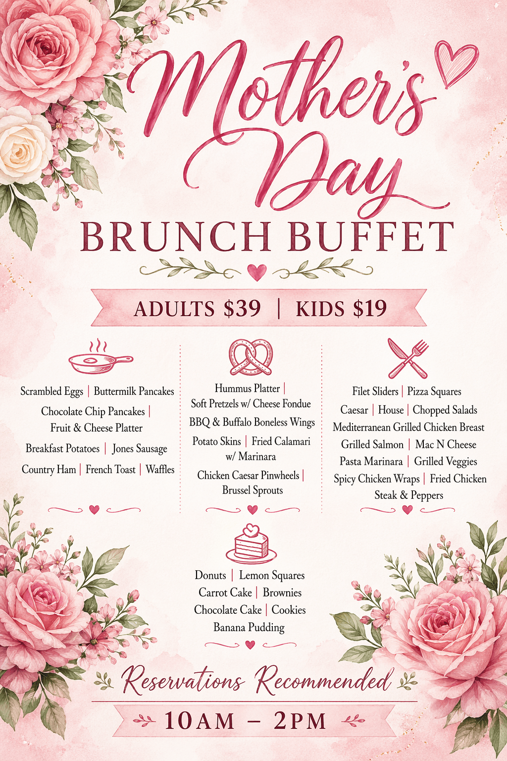 Mothers day Blossom Cafe