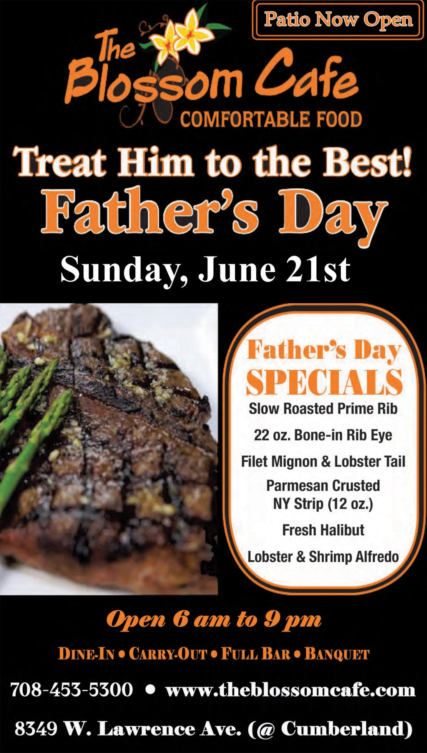 Blossom Cafe Father's Day 2026