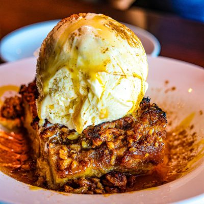 Tinos bread pudding